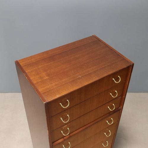 Brown Vintage Chest of Drawers, 1960s For Sale - Image 8 of 10