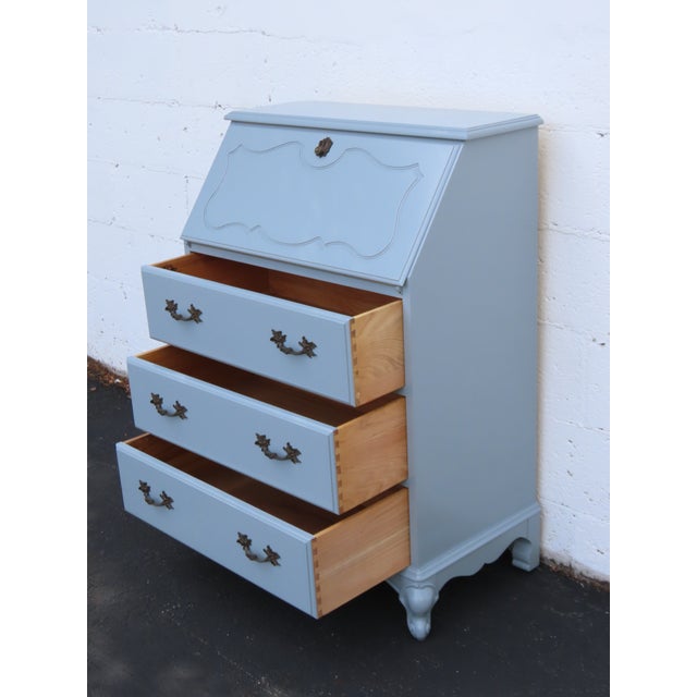 Jasper Cabinet French Painted Gray Secretary Desk 6634 For Sale In Miami - Image 6 of 17