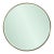 Broidy Round Mirror- Emerald Green For Sale