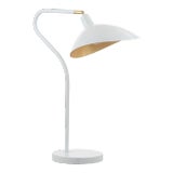 Gianna Table Lamp - White & Gold For Sale