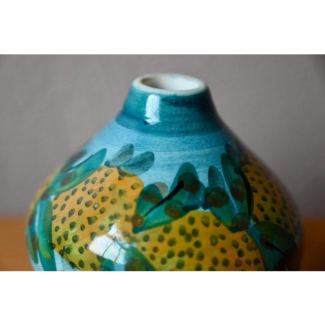 Handcrafted Ceramic Ball Vase from Corfu Pottery, 1970s For Sale - Image 4 of 9