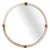 Torchon Tondo Murano Glass Mirror by Fratelli Tosi For Sale