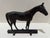 Vintage Virginia Metalcrafters Citation horse figure in dark finish with strong equestrian form and rectangular base....