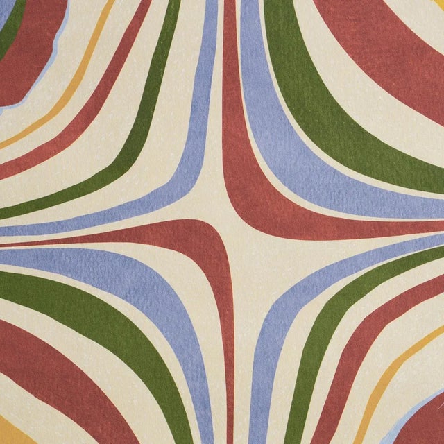 Abstract Sample - Schumacher x Backdrop Mood Ring Wallpaper in Fontana For Sale - Image 3 of 6