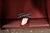 Late 20th Century Red Leather Armchair With Ottoman For Sale - Image 18 of 18