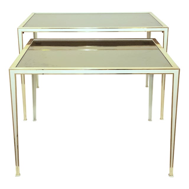Hollywood Regency Nesting Tables from Vereinigte Werkstätten München, 1960s, Set of 2 For Sale