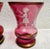 Pair Antique Late 19th Century Hand Painted Girl and Boy Mary Gregory Cranberry Glass Vases For Sale - Image 4 of 12