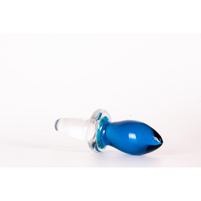 1970s Vintage Murano Glass Bottle by Jean Mell, Italy, 1970s For Sale - Image 5 of 6