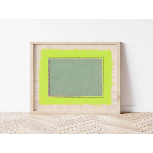 Contemporary Bright Color Field Art Prints, Framed - Set of 4 For Sale In New York - Image 6 of 10