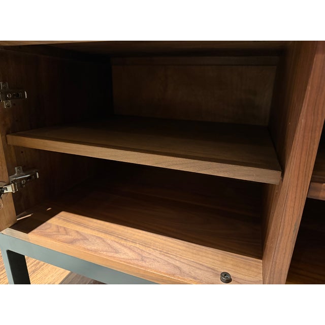 2020s Room & Board Linear Two Metal Door Media Cabinet, Attributed For Sale - Image 5 of 13