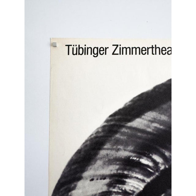 Paper The Birthday Party Theater Poster from Frieder Grindler, 1968 For Sale - Image 7 of 10