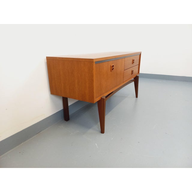 1960s Small Vintage Scandinavian Teak Sideboard, 1960s For Sale - Image 5 of 15