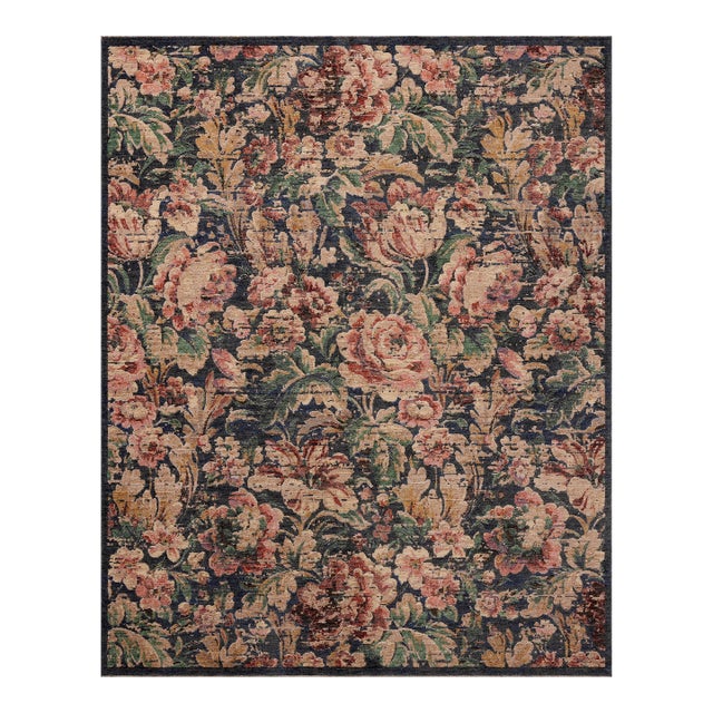 Loloi Winchester Midnight / Blush 9'-3" x 12'-8" Area Rug For Sale