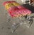 Plastic Scalamandre Cut Velvet Upholstered Phyllis Morris Lucite Bench For Sale - Image 7 of 7