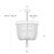Wood Regina Andrew Milo Steel Chandelier, White For Sale - Image 7 of 8