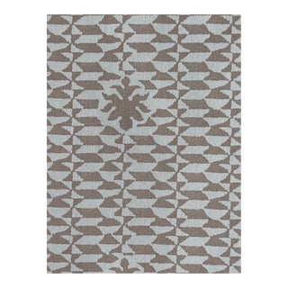 Quadrille Carlo II Linen Fabric in Pumice 4 2/8 Yards For Sale