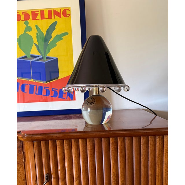 1970s Leucos Murano Glass Table Lamp Mod. Budur, Roberto Pamio For Sale - Image 11 of 14