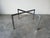 1970s Mid-Century Modern Knoll Barcelona-Style Chrome X-Base Round Glass Coffee Table For Sale - Image 11 of 12