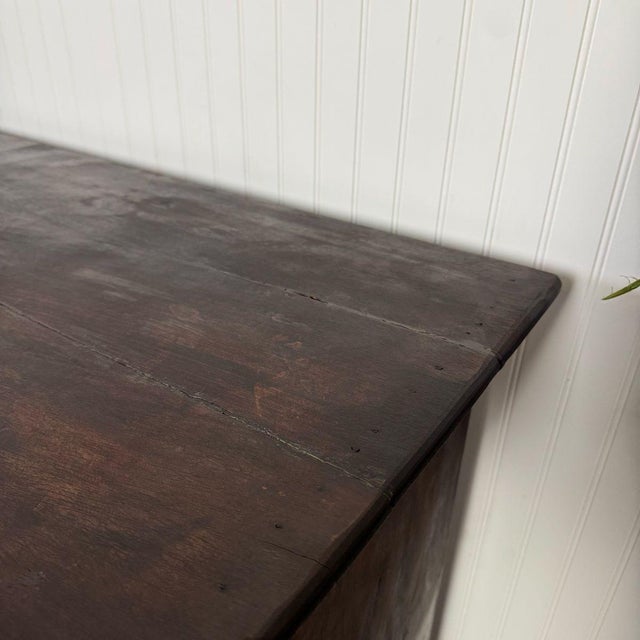 Vintage Hand-Carved Solid Wood Credenza, Sideboard, or Media Console For Sale - Image 15 of 16