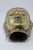 An exceptionally substantial, attributed Early 20th Century Southeast Asian hollow cast brass Buddha head distinguished by...