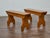 Wood Pair of Rustic American Pine Benches, Circa 1920 – Farmhouse Entryway Seating For Sale - Image 7 of 11