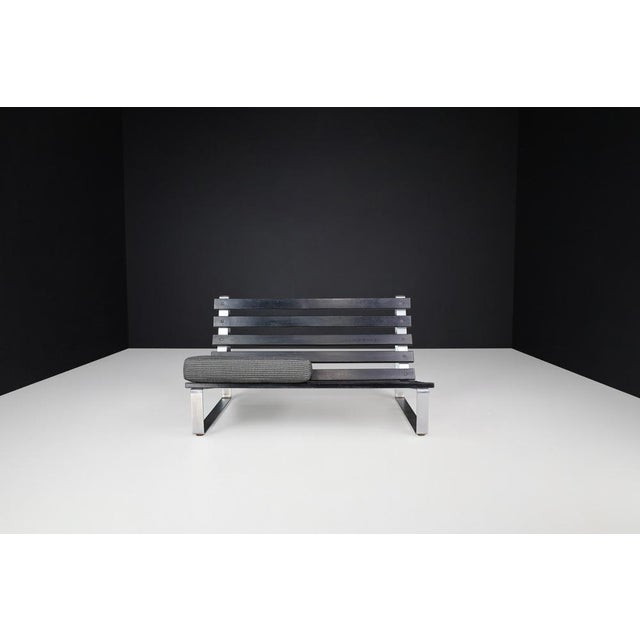 1960s Mid-Century Modern 2-Seat Sofa / Bench attributed to Kho Liang Ie for Artifort, Netherlands, 1960s For Sale - Image 5 of 13