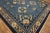 1980s Royal Blue Medallion Vintage Art Deco Modern Chinese Peking Room Size Rug For Sale - Image 12 of 15
