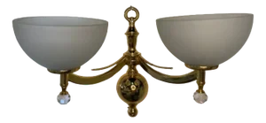 Dutch Gold Plated Brass Wall Light, 1990s