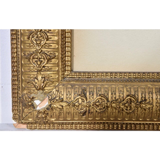 Gold Frederick Morgan "Tug of War" Chromolithograph in Exceptional Antique Gilt Aesthetic Movement Frame For Sale - Image 8 of 10