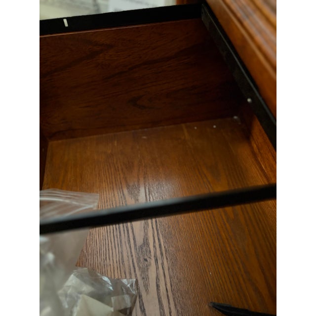 Chestnut 1990s Hanging File Cabinet Walnut Cherry 2 Drawers Shenandoah Valley For Sale - Image 8 of 13