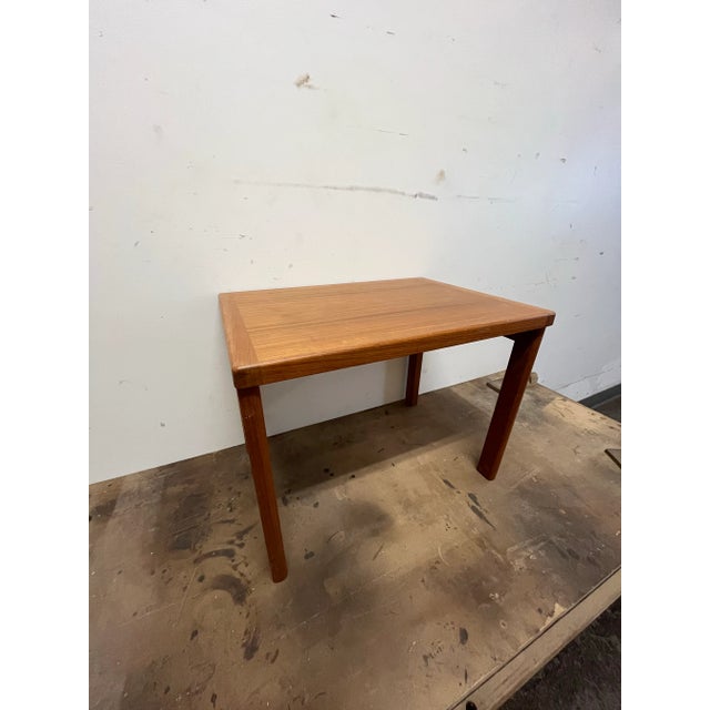 1950s Mid-Century Modern Teak End Table For Sale - Image 5 of 9