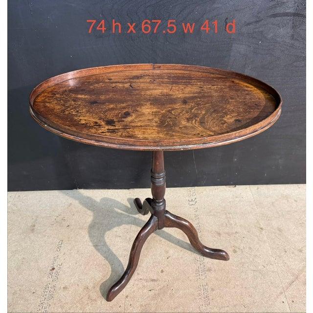 Wood Georgian Mahogany Tilt Top Table, 1800 For Sale - Image 7 of 9