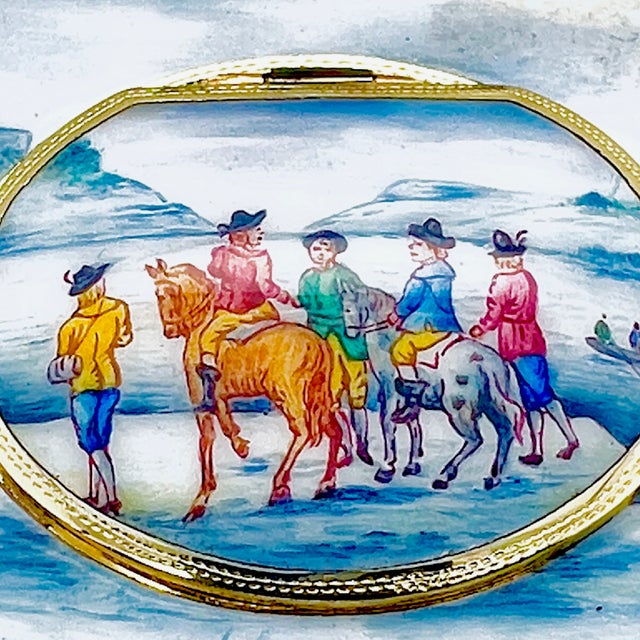 Blue Karl Griesbaum Enamel Singing Bird Box Automaton For Sale - Image 8 of 11