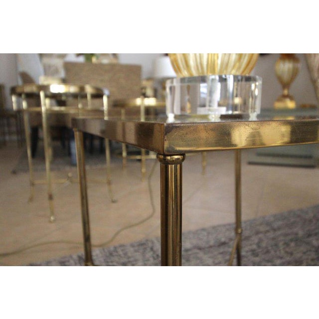 1960's Vintage Italian Brass X Base Side Table Chairish