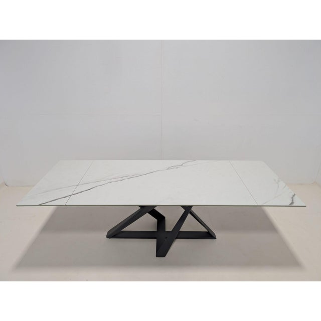 Black Millennium Extendable Dining Table from Bontempi For Sale - Image 8 of 13