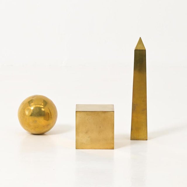 Brass Sculptures from Sarreid, Set of 3 For Sale - Image 17 of 18