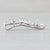 Modern 0.27ctw Diamond Green Tourmaline Journey Pendant 18k White Gold Floating Drop For Sale - Image 3 of 5
