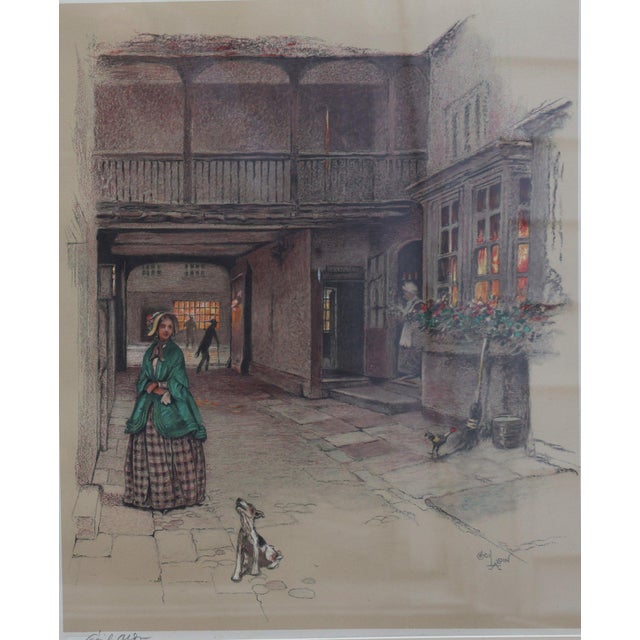 Pencil-Signed Cecil Aldin (1870-1935) Lithograph – "The Red Lion, Banbury" c. 1923 Step into the charming nostalgia of a...