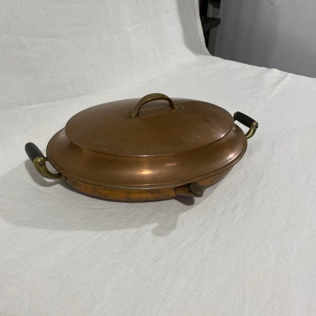 Late 20th Century Copper Warmer With Ceramic Plate For Sale - Image 13 of 13
