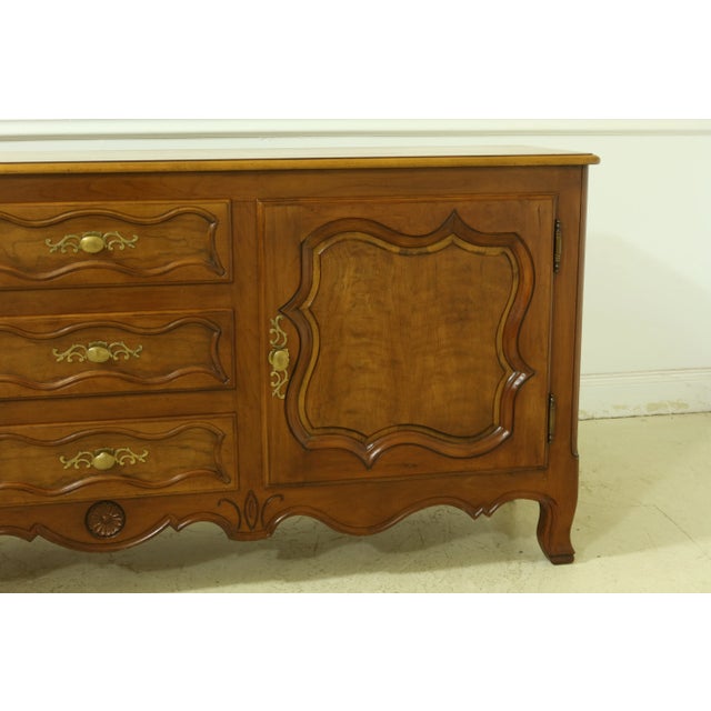 Approx: 40 Years Old Milling Road Collection Dovetailed Drawer Construction High Quality Construction Walnut French Style...