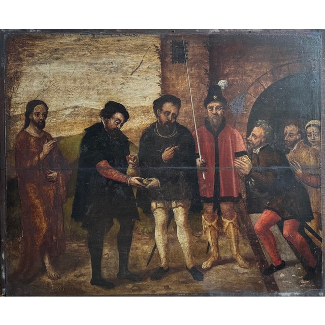 The Thirty Pieces of Silver of Judas, 1580, Oil Painting For Sale
