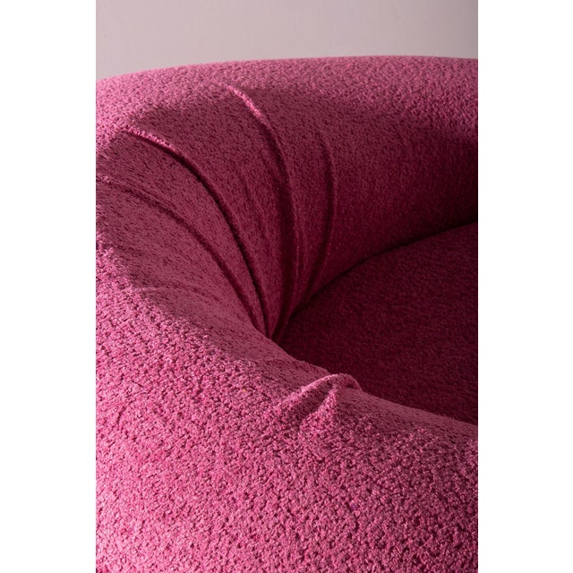Pink Premiere Armchairs in Pink Bouclé from Adriano Piazzesi, 1970s, Set of 2 For Sale - Image 8 of 13