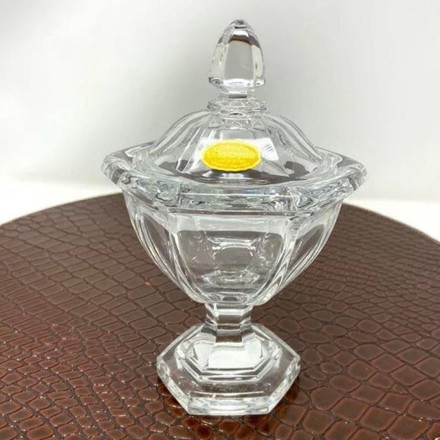 Vintage 1980s House of Goebel Footed Candy Dish With Lid For Sale In Palm Springs - Image 6 of 6