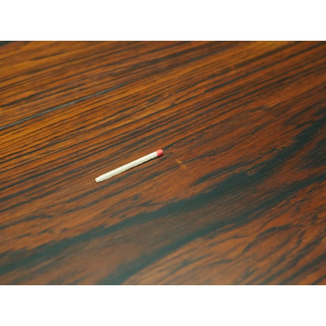 Brown Danish Round Rosewood Table, 1960s For Sale - Image 8 of 12