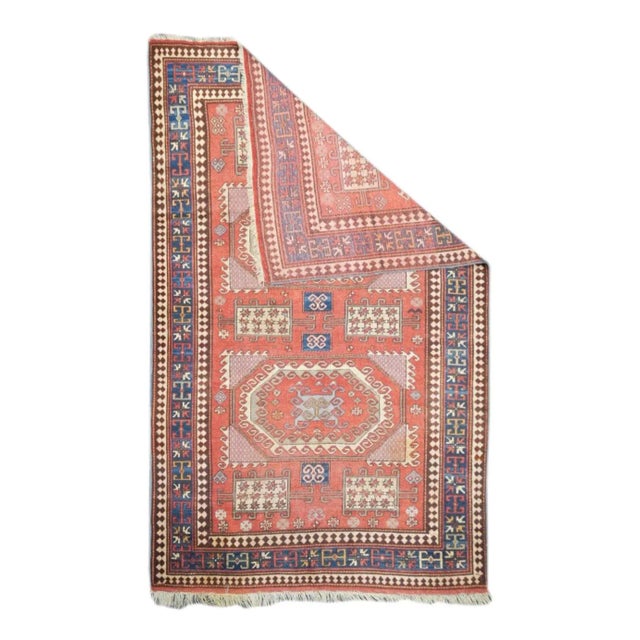 Late 19th Century Antique Kazak Rug 5'5'' x 8'6'' For Sale - Image 5 of 12