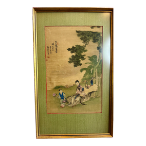 Antique Asian Painting on Silk