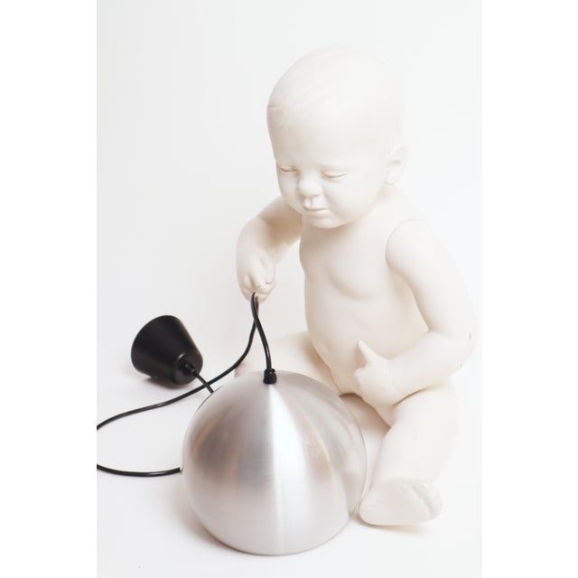 Space Age Aluminum Ball Lamp, 1960s For Sale - Image 4 of 11