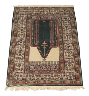 Vintage Turkish Ghiordes Rug