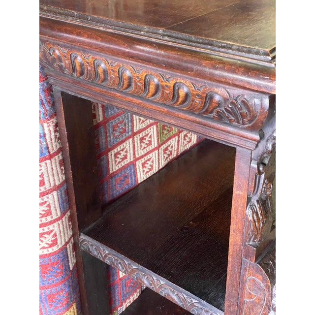 Lion Carved 3 Tier Server England, Circa 1860 For Sale - Image 9 of 13