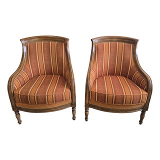 Wingback Armchairs from SE Manufacture, 1980s, Set of 2 For Sale